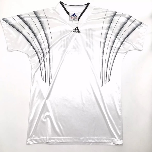 adidas Shirts | Vintage 9s Adidas Jersey Soccer Men M White Shirt ... adidas Shirts | Vintage 9s Adidas Jersey Soccer Men M White Shirt ...